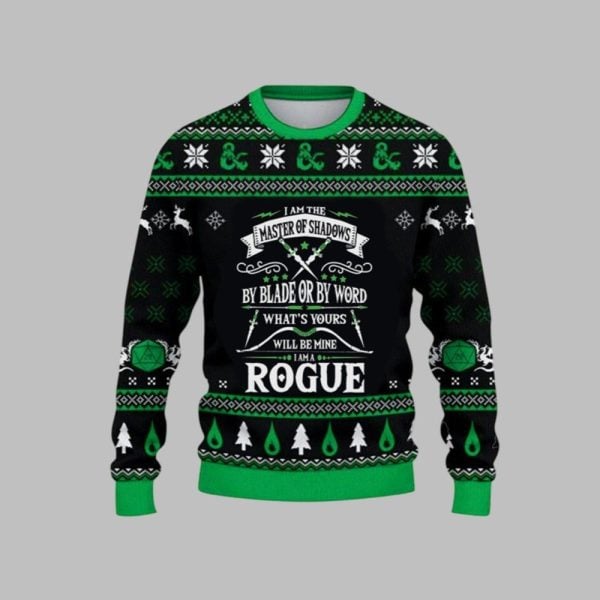 2025 Christmas DnD I Am The Master Of Shadows Ugly Christmas Sweater 1 1