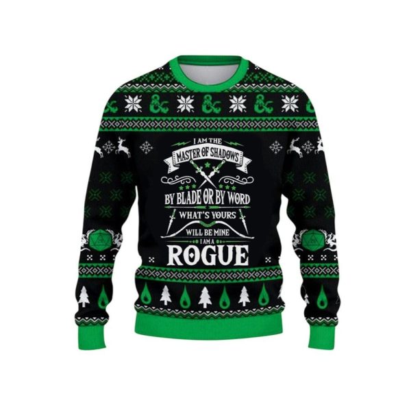 2025 Christmas DnD I Am The Master Of Shadows Ugly Christmas Sweater 1 2