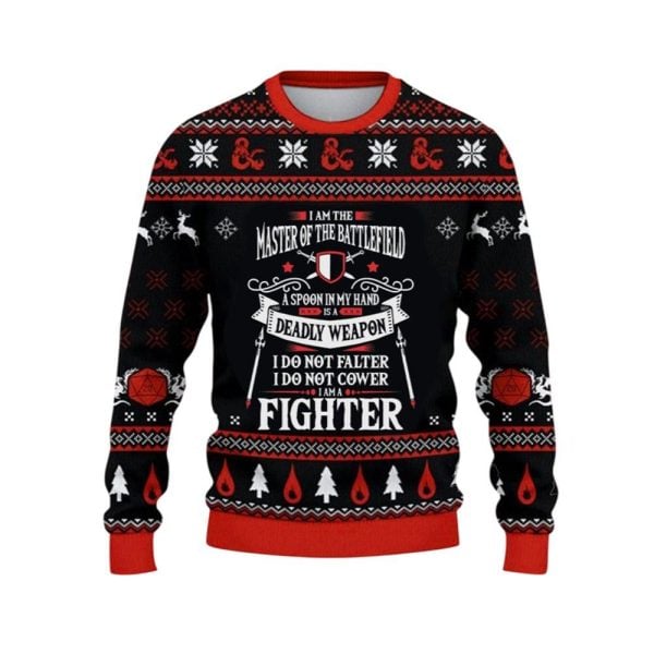 2025 Christmas DnD I am the Master of the Battlefield Ugly Sweater 1 2