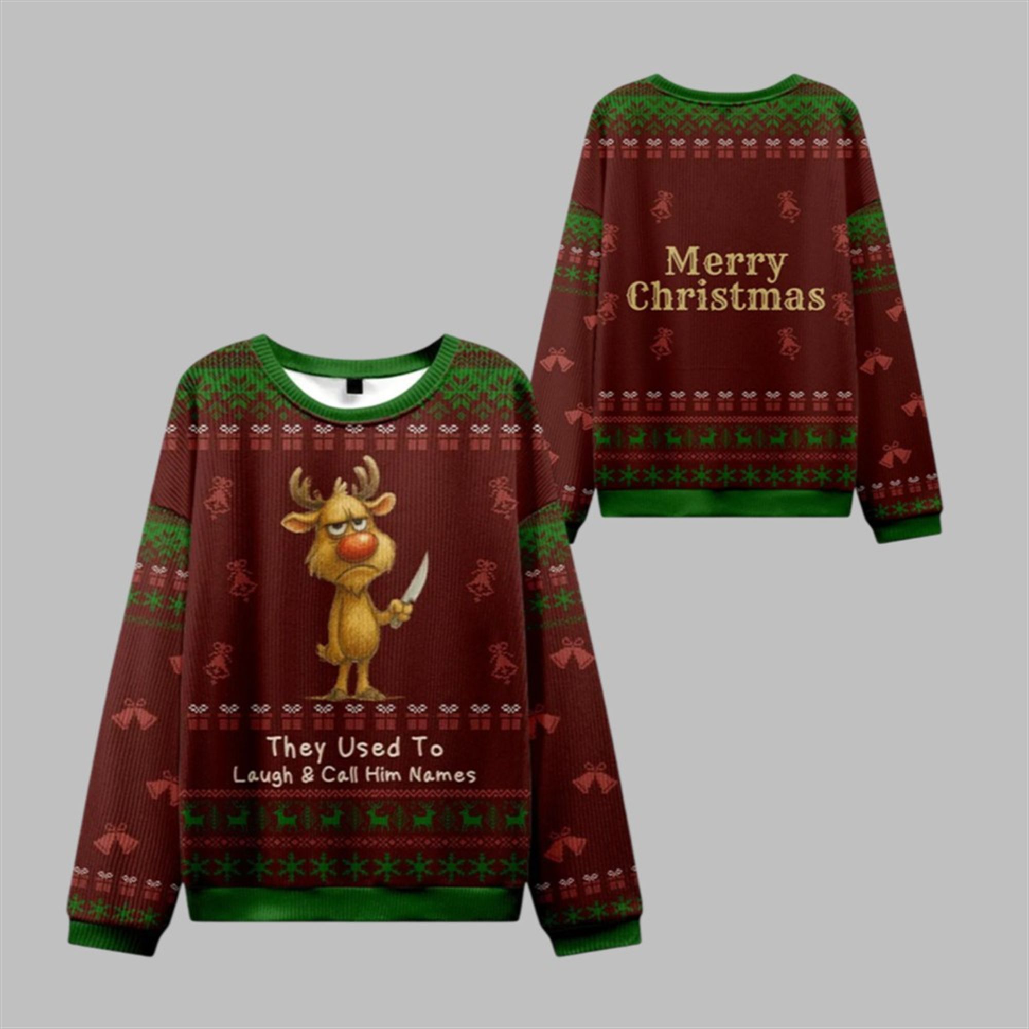 2025 Christmas Don't Mess with Rudolph Ugly Sweater 2025 Christmas Don't Mess with Rudolph Ugly Sweater