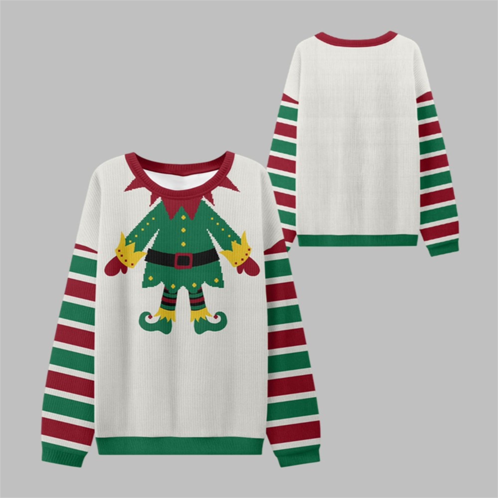 2025 Christmas Elf Costume Ugly Sweater 1 1 2025 Christmas Elf Costume Ugly Sweater 1 1