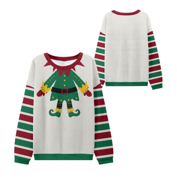 2025 Christmas Elf Costume Ugly Sweater 1 2