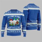 2025 Christmas Everything Is Fine Gnome Ugly Sweater
