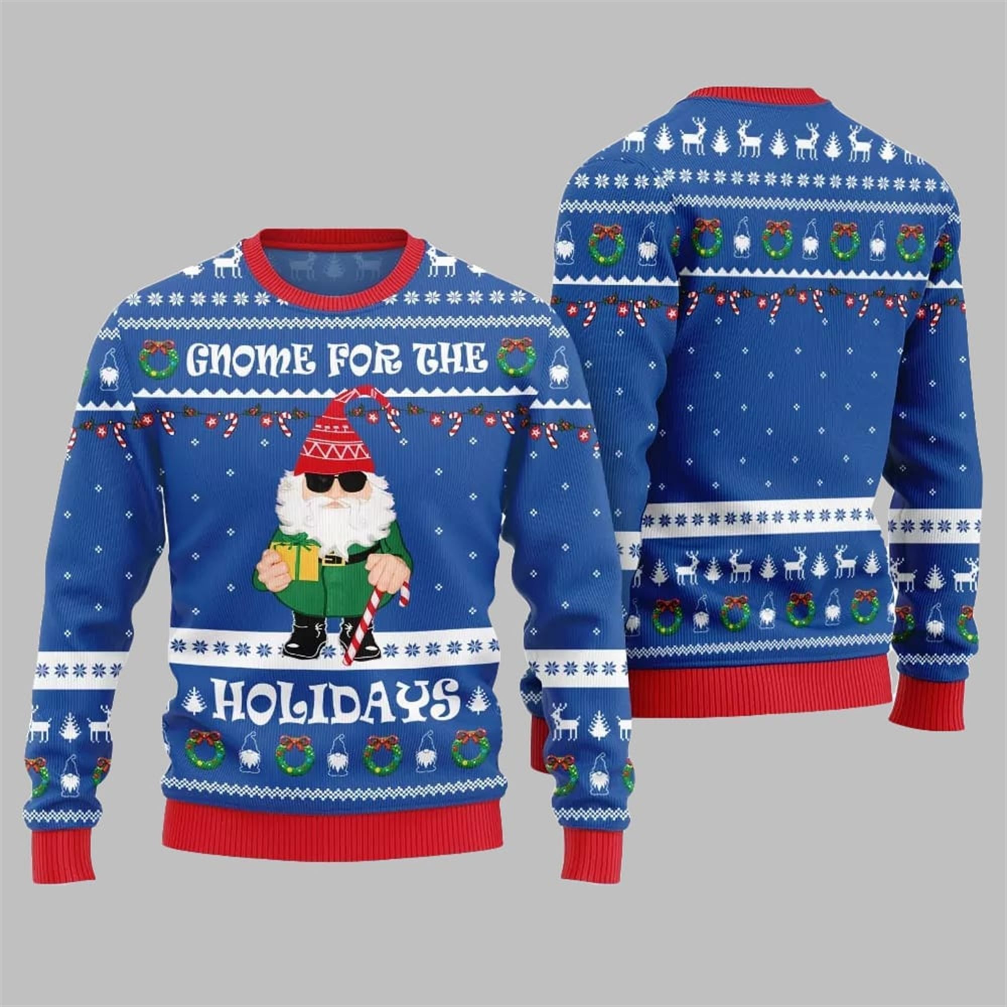 2025 Christmas Gnome For The Holidays Ugly Sweater 1 2025 Christmas Gnome For The Holidays Ugly Sweater 1