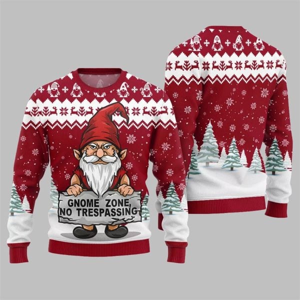 2025 Christmas Gnome Zone Ugly Christmas Sweater 5