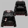 2025 Christmas Goose Pulling Out Its Wool Ugly Sweater 0