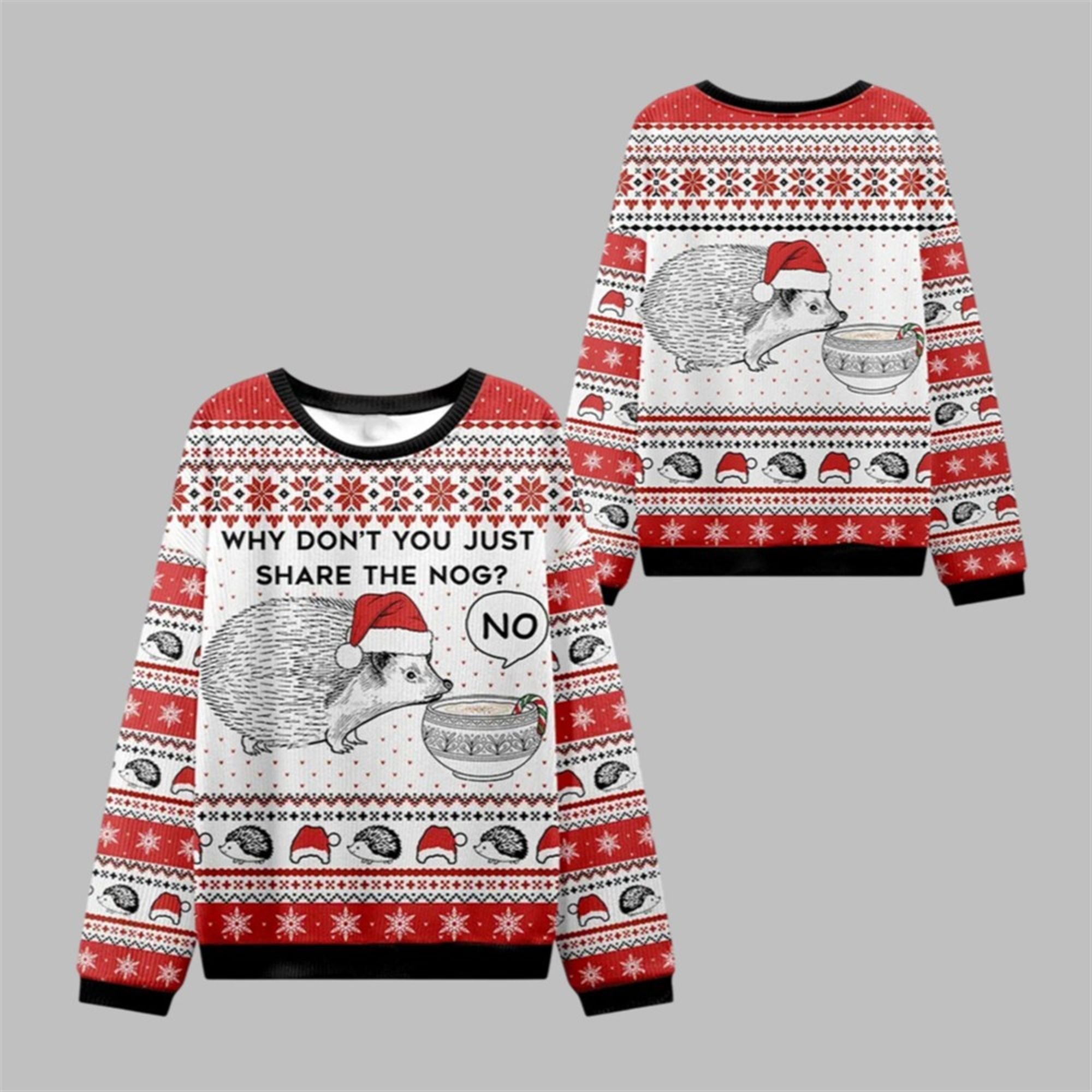 2025 Christmas Hedgehog Rejection Ugly Sweater 2025 Christmas Hedgehog Rejection Ugly Sweater