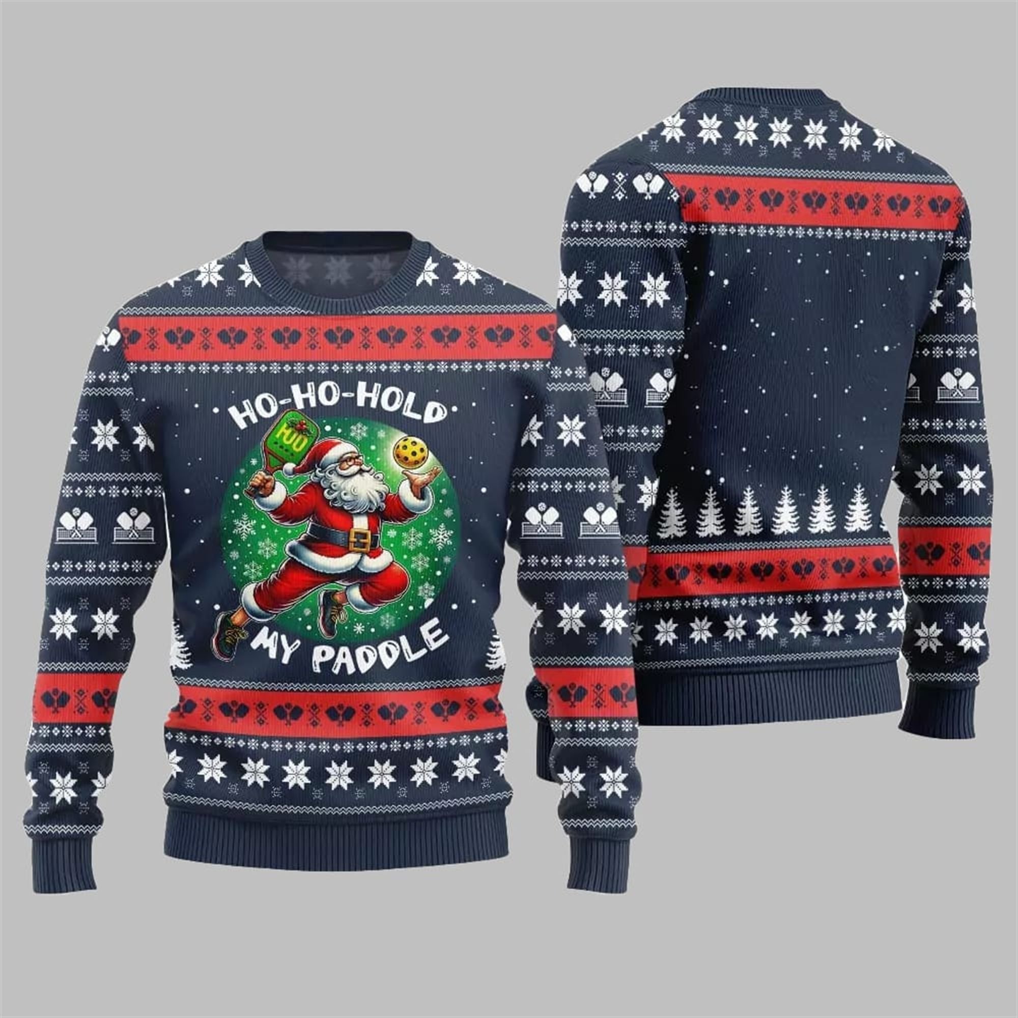 2025 Christmas Hold My Paddle Pickleball Ugly Sweater 2025 Christmas Hold My Paddle Pickleball Ugly Sweater