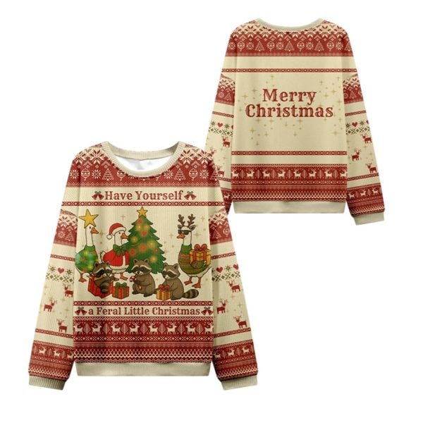 2025 Christmas Holiday Animal Party Ugly Sweater 1 2