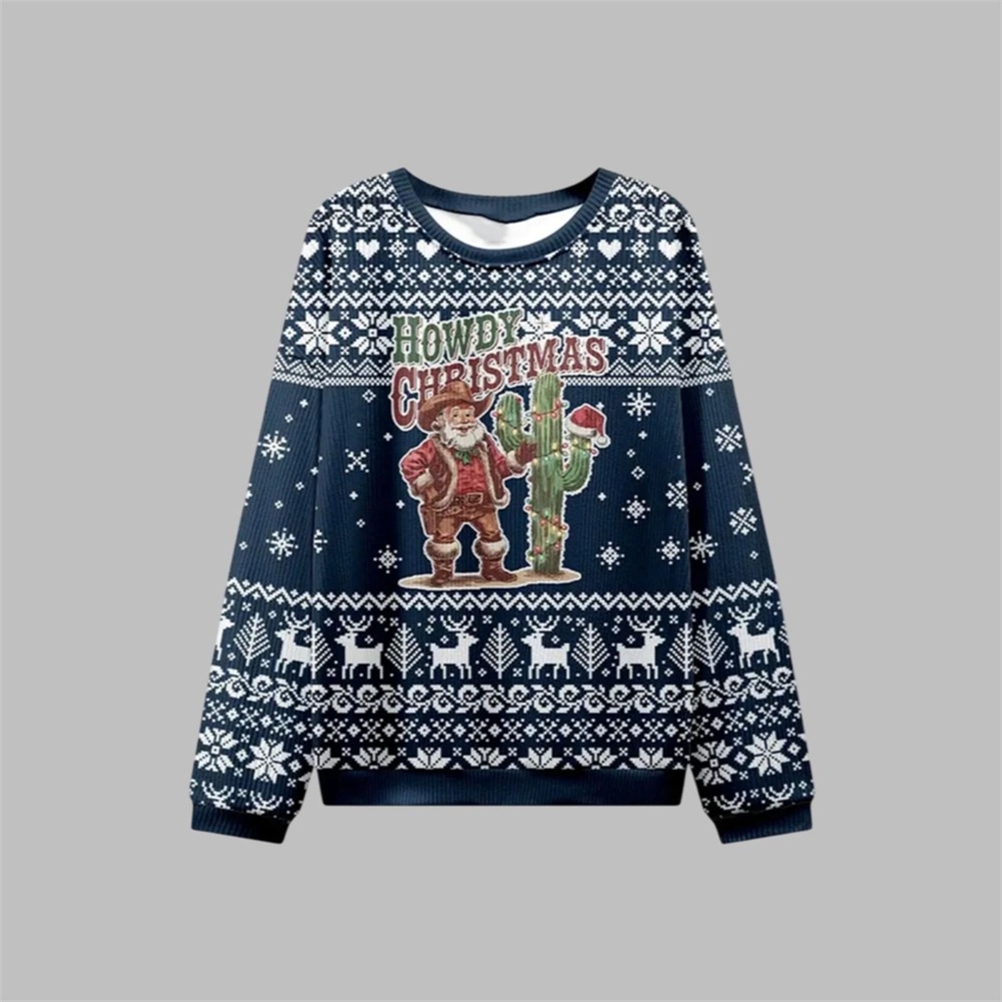 2025 Christmas Howdy Christmas Ugly Sweater 1 1 2025 Christmas Howdy Christmas Ugly Sweater 1 1