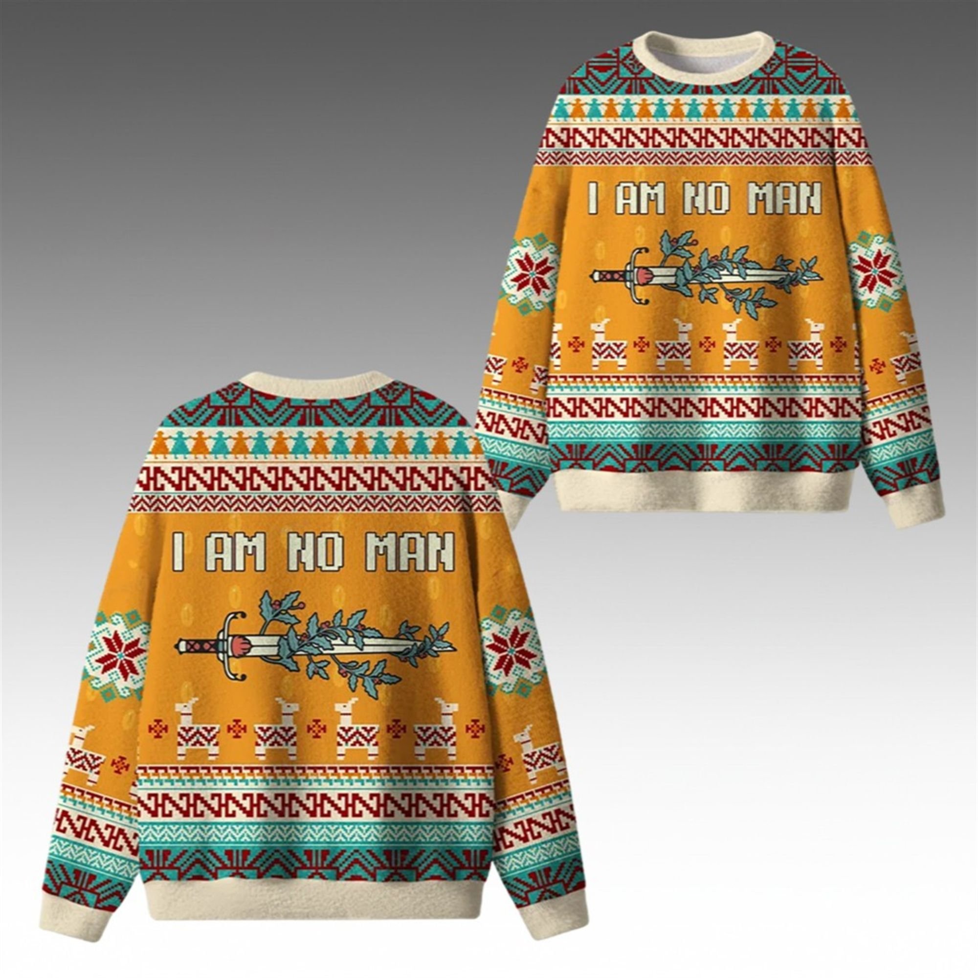 2025 Christmas I Am No Man Ugly Sweater 2 2025 Christmas I Am No Man Ugly Sweater 1 2