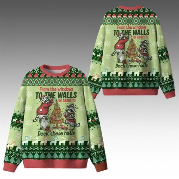 2025 Christmas Im About To Deck These Halls Ugly Sweater 1 2