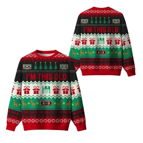 2025 Christmas Im This Old Ugly Sweater 1 2