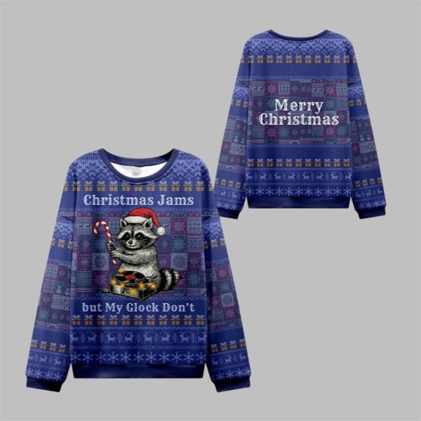 2025 Christmas Jams But Glock Don't Ugly Sweater