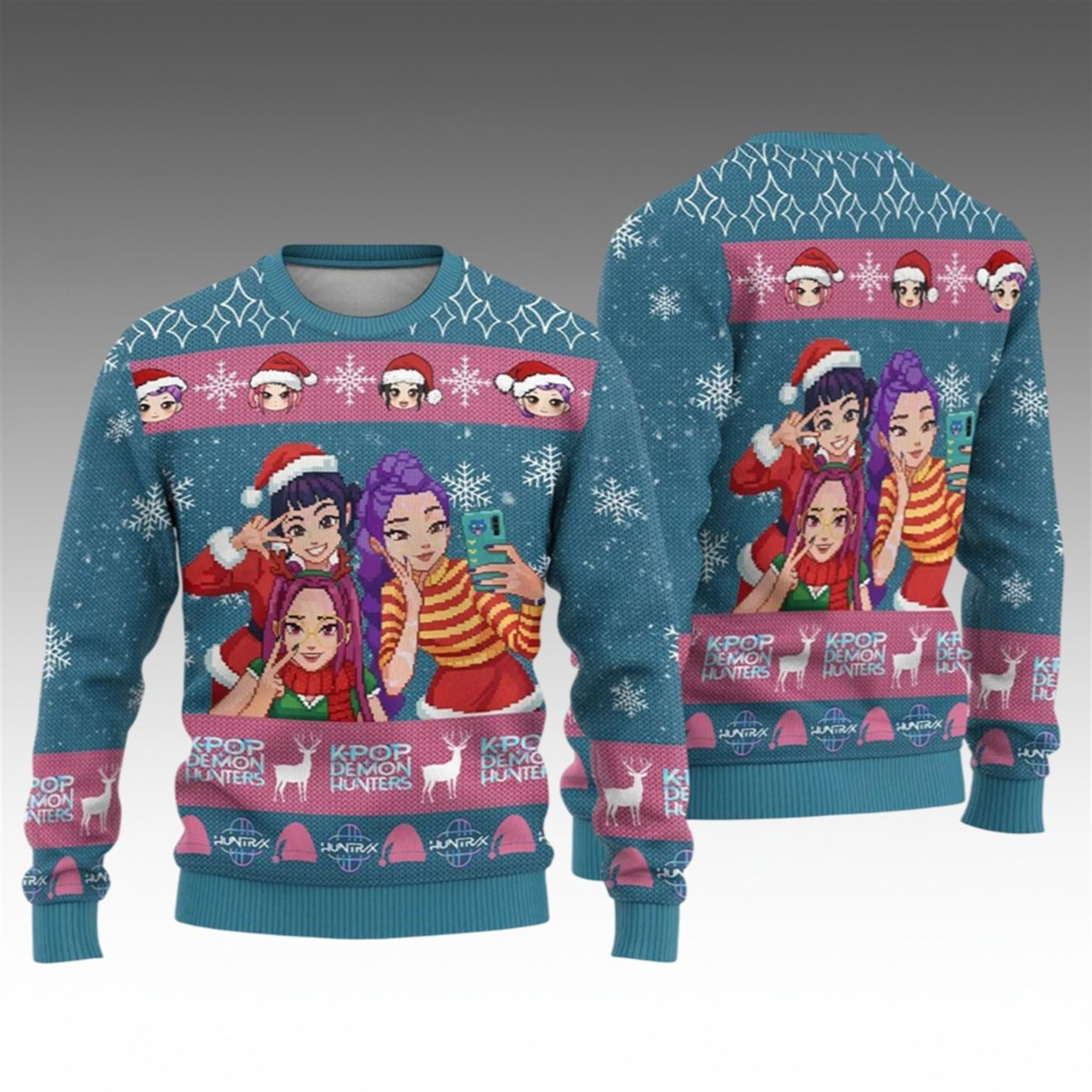 2025 Christmas Kpop Group Christmas Ugly Sweater 2 2025 Christmas Kpop Group Christmas Ugly Sweater 1 2