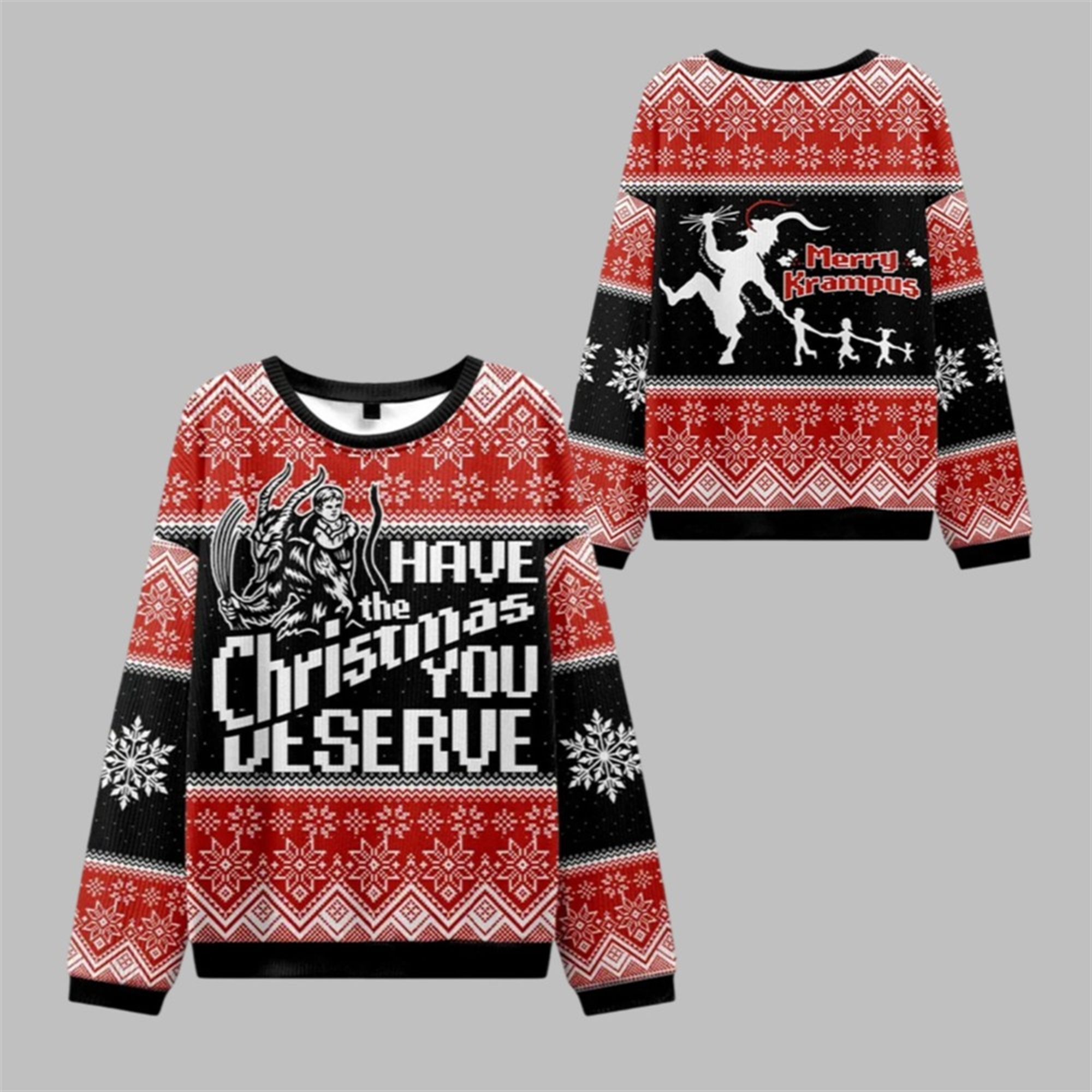 2025 Christmas Krampus Takes Children Ugly Sweater 1 1 2025 Christmas Krampus Takes Children Ugly Sweater 1 1
