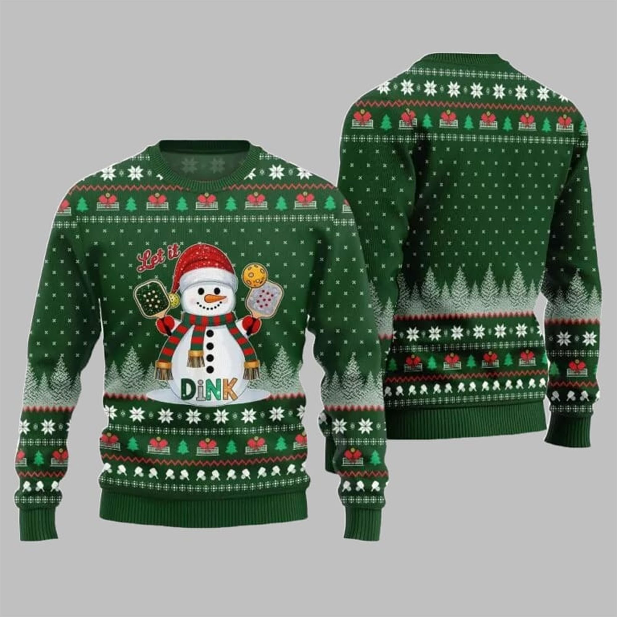2025 Christmas Let It Dink Pickleball Ugly Sweater 1 2025 Christmas Let It Dink Pickleball Ugly Sweater 1