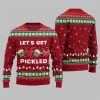 2025 Christmas Lets Get Pickled Pickleball Ugly Sweater 4