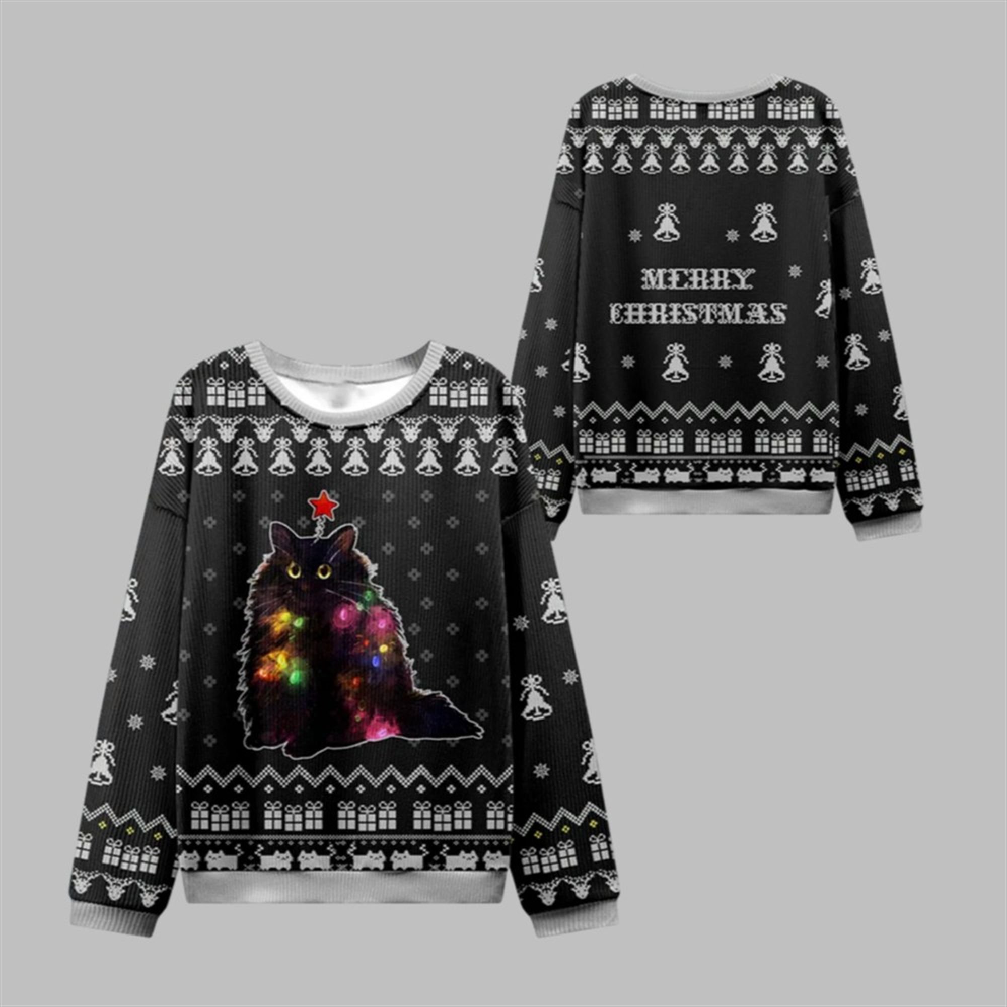 2025 Christmas Lights Cat Christmas Ugly Sweater 1 1 2025 Christmas Lights Cat Christmas Ugly Sweater 1 1