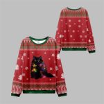 2025 Christmas Lights Cat Ugly Christmas Sweater