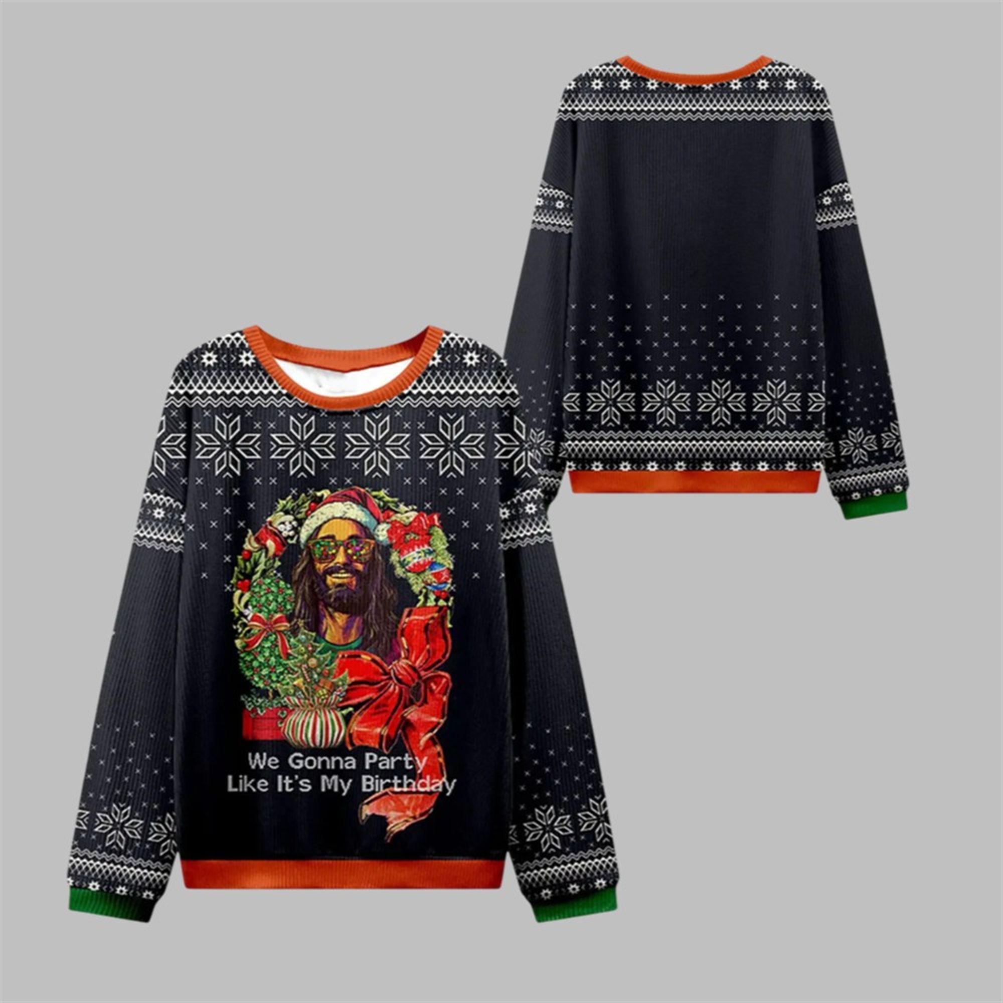 2025 Christmas Like It's My Birthday Ugly Sweater 2025 Christmas Like It's My Birthday Ugly Sweater