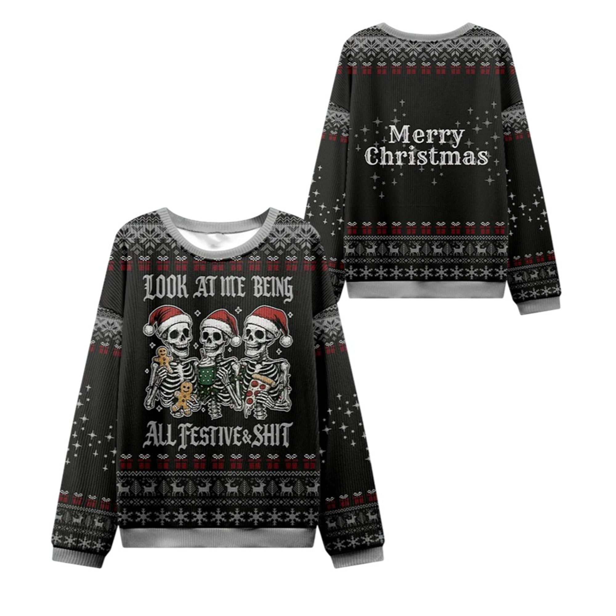 2025 Christmas Look at Me Being Festive Ugly Sweater 2 2025 Christmas Look at Me Being Festive Ugly Sweater 1 2