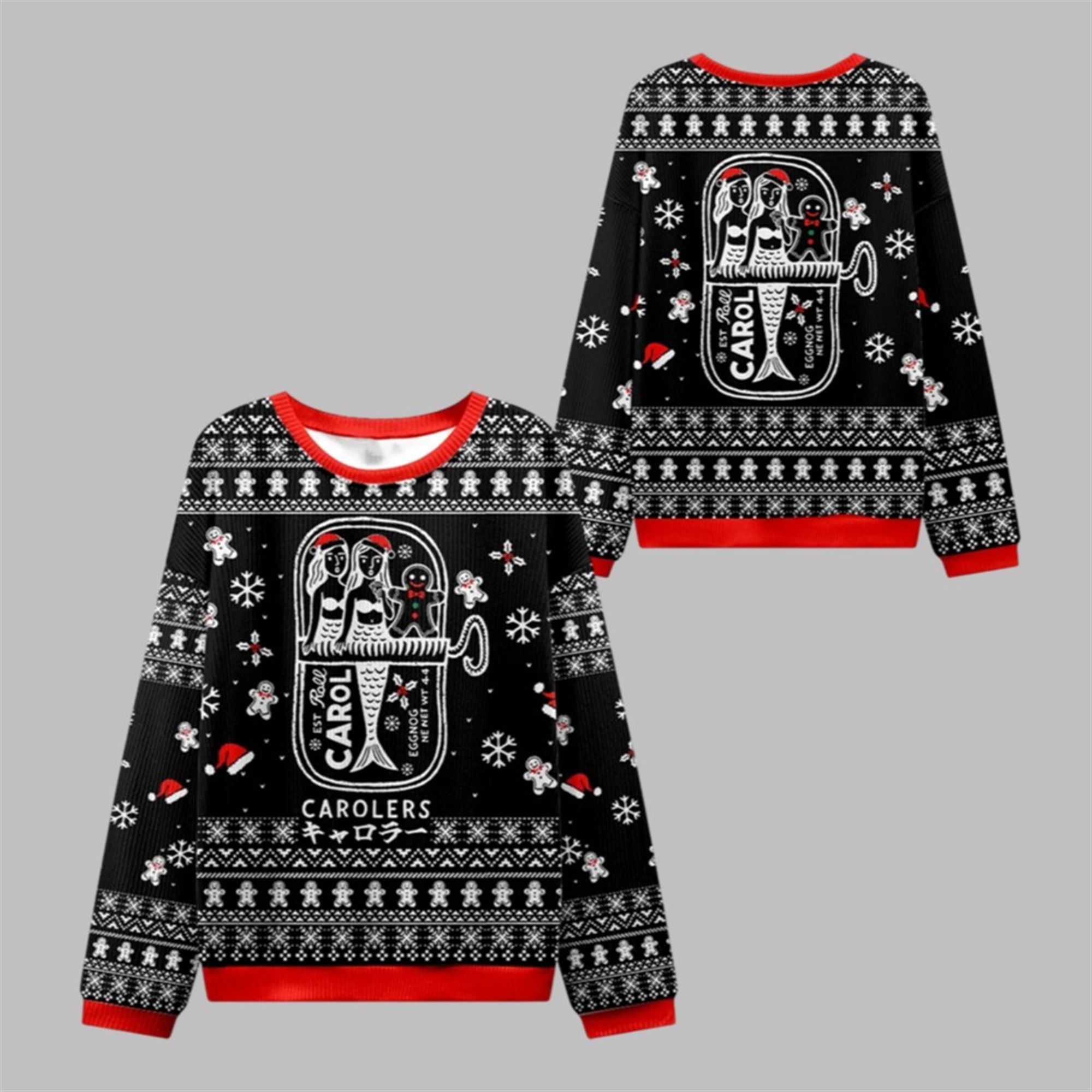 2025 Christmas Mermaid & Gingerbread Ugly Sweater 2025 Christmas Mermaid & Gingerbread Ugly Sweater