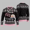 2025 Christmas Merry Camping Flamingo Ugly Christmas Sweater 4