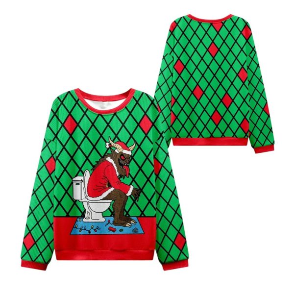 2025 Christmas Monster Poop Ugly Christmas Sweater 1 2