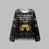 2025 Christmas Most Wonderful Beer Time Ugly Sweater 1
