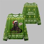 2025 Christmas Naughty Black Cat Ugly Sweater