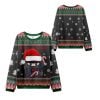 2025 Christmas Ninja Kawai Ugly Christmas Sweater 1 2