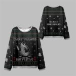 2025 Christmas Penguins Overstimulated Ugly Sweater