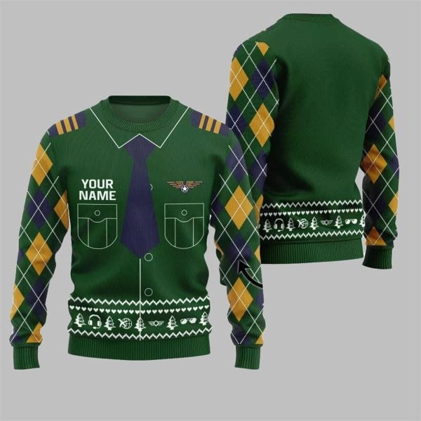 2025 Christmas Pilot Ugly Christmas Sweater 1