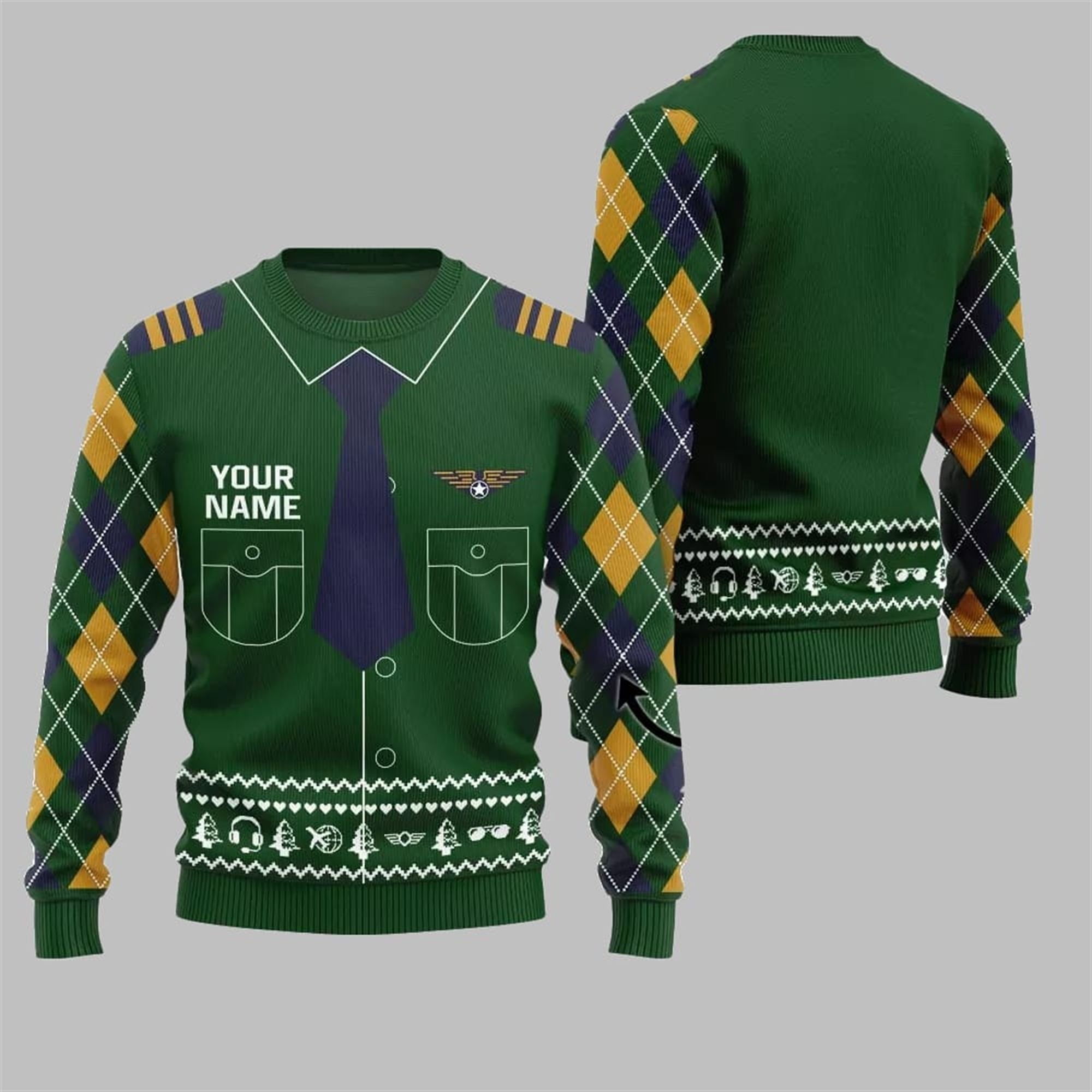 2025 Christmas Pilot Ugly Christmas Sweater 1 2025 Christmas Pilot Ugly Christmas Sweater 1