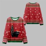2025 Christmas Purrfectly Festive Cat Ugly Sweater