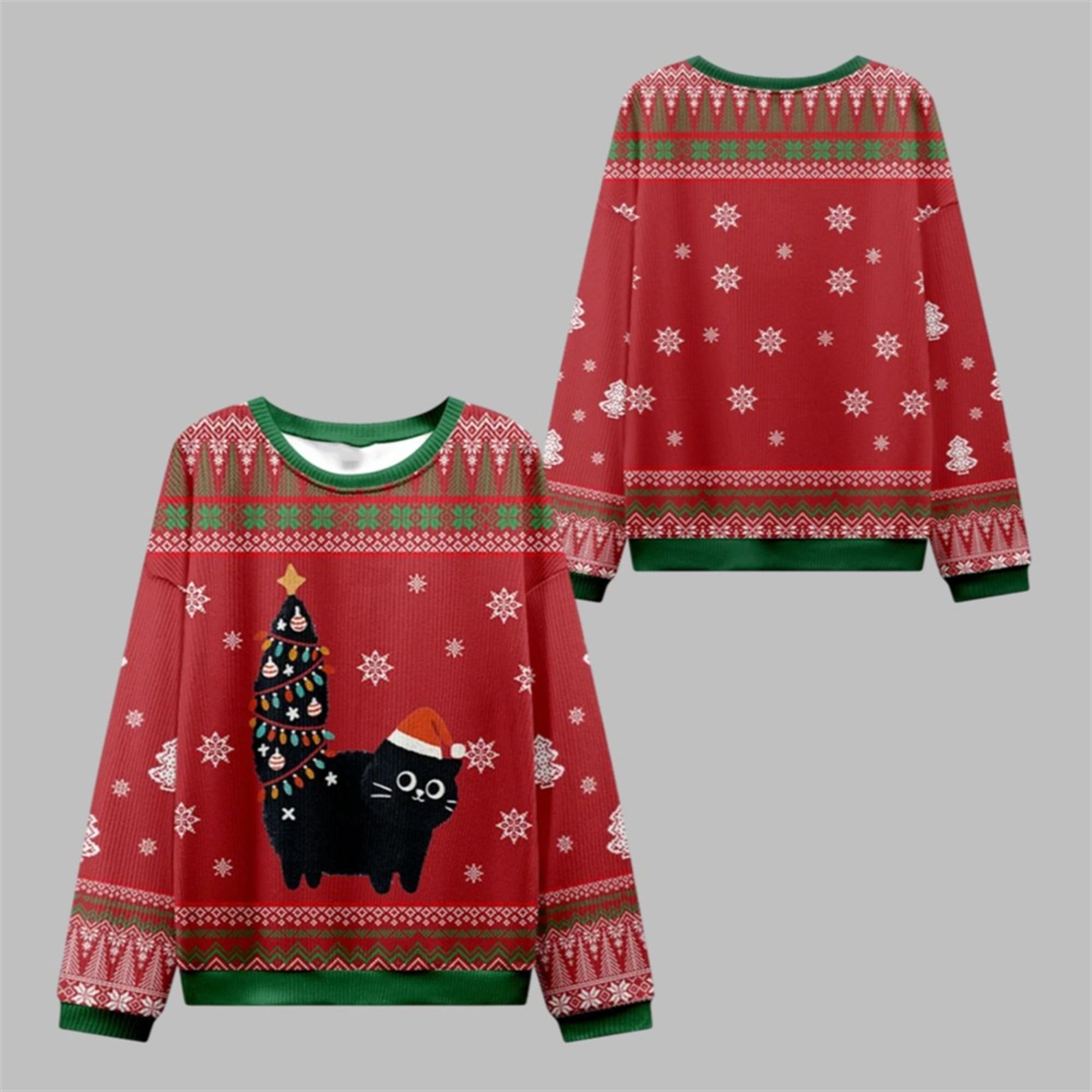 2025 Christmas Purrfectly Festive Cat Ugly Sweater 1 1 2025 Christmas Purrfectly Festive Cat Ugly Sweater 1 1