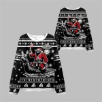2025 Christmas Samurai Bigfoot Ugly Sweater