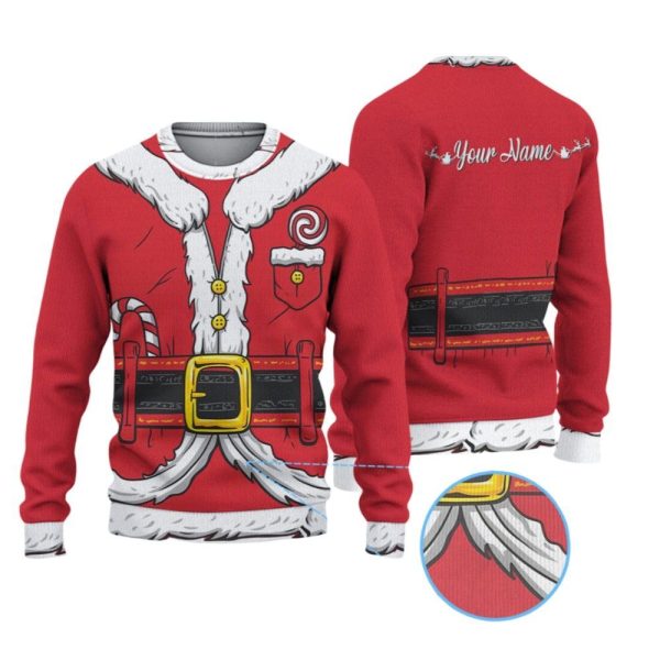 2025 Christmas Santa Claus Ugly Christmas Sweater 1 2