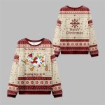 2025 Christmas Santa Goose Ugly Sweater