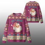 2025 Christmas Santa Let's Read Ugly Sweater