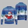 2025 Christmas Santa Merry Football Christmas Ugly Sweater 6