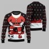 2025 Christmas Santa Playing Soccer Ugly Christmas Sweater 2
