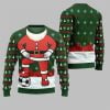 2025 Christmas Santa Playing Soccer Ugly Christmas Sweater 3