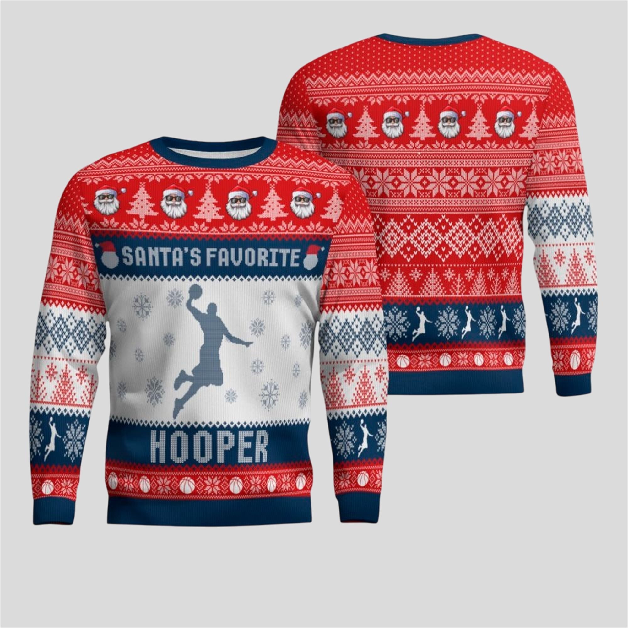 2025 Christmas Santa's Favorite Hooper Ugly Sweater 1 2025 Christmas Santas Favorite Hooper Ugly Sweater 1