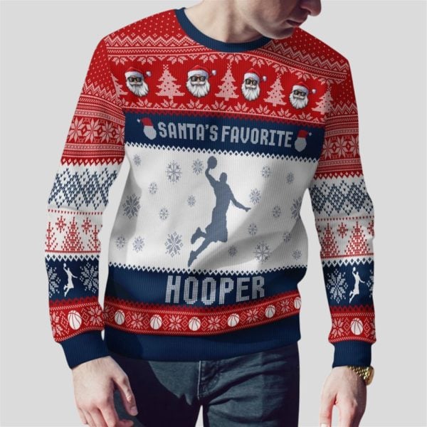 2025 Christmas Santa's Favorite Hooper Ugly Sweater