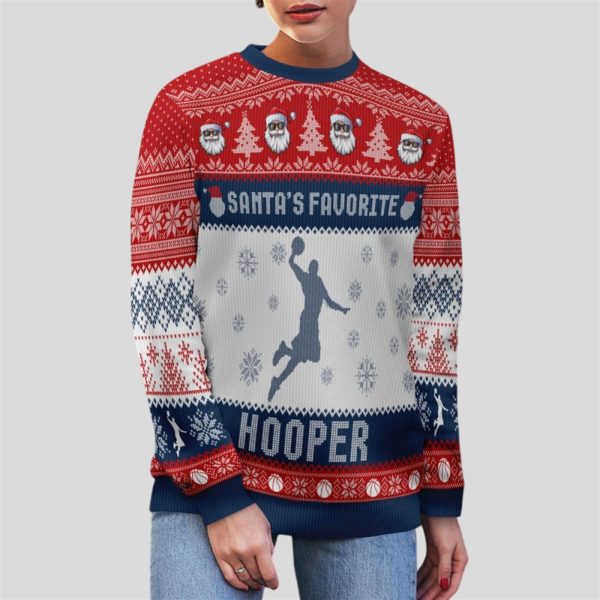2025 Christmas Santas Favorite Hooper Ugly Sweater 3