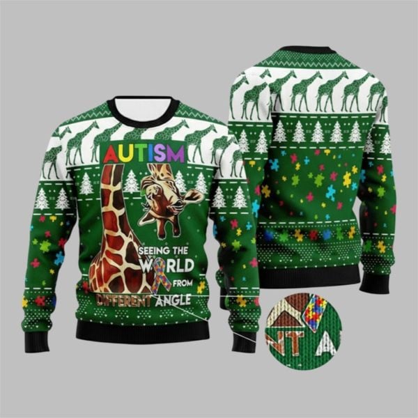 2025 Christmas Seeing The World From A Different Angle Ugly Sweater 1 1