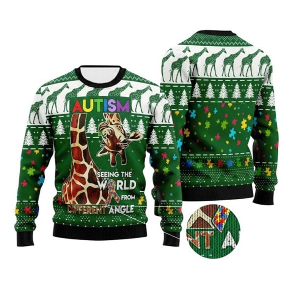 2025 Christmas Seeing The World From A Different Angle Ugly Sweater 1 2