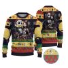2025 Christmas Skeleton Family Nightmare Jack and Sally Ugly Sweater 1 2